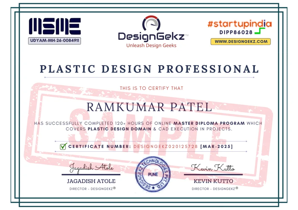 Master Diploma in Plastic Design Professional (PDP - CORE+)
