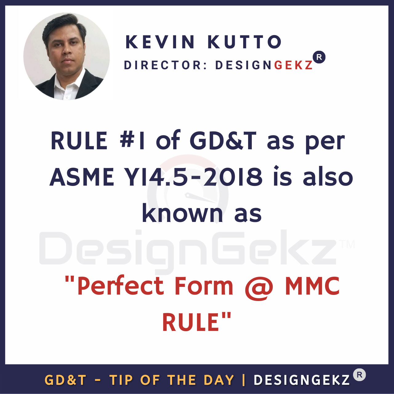 Rule 1 of GD&T | Kevin Kutto | Designgekz