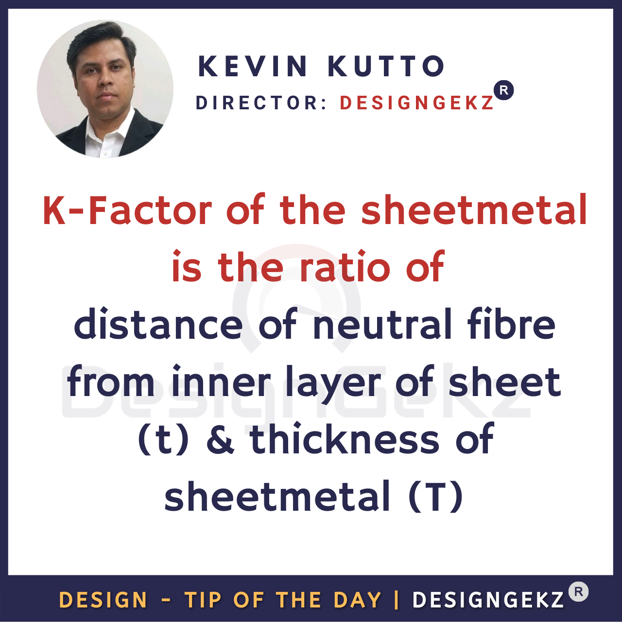 K Factor in sheetmetal Design | Kevin Kutto | Designgekz